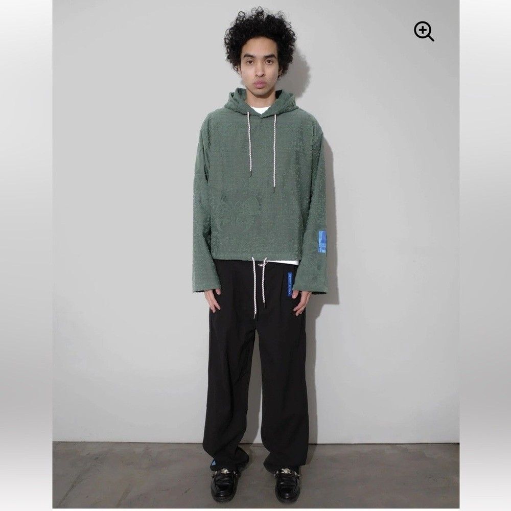 Jungles Jungles Terry Toweling Hoodie Men's Medium Green Sweatshirt